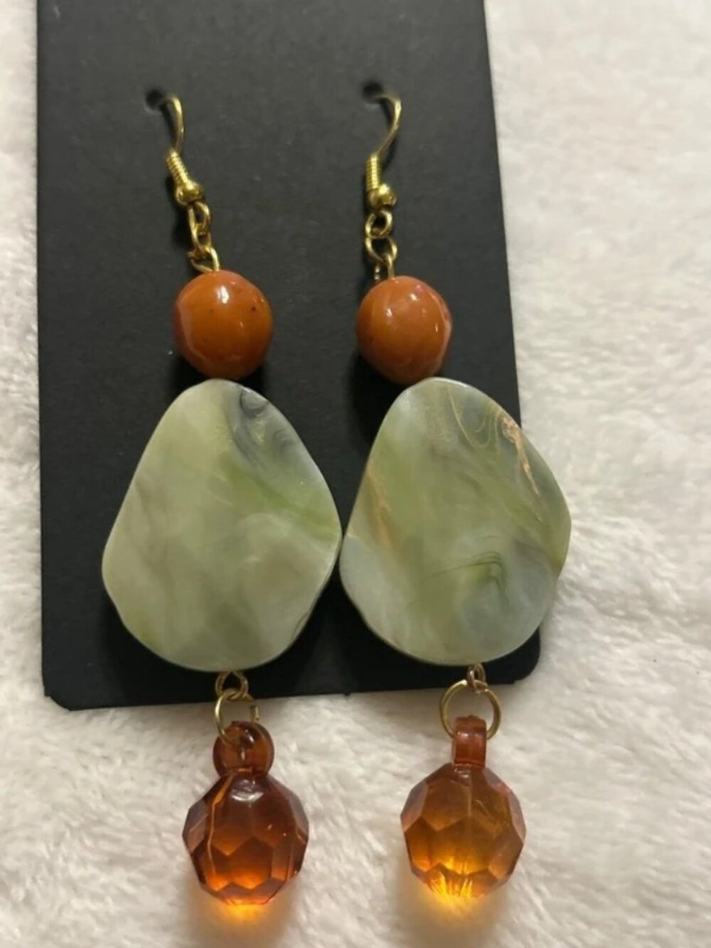 New dangled stone earrings handmade new